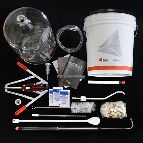 BSG Fine Wine Equipment Kit with 6 Gallon Glass Carboy