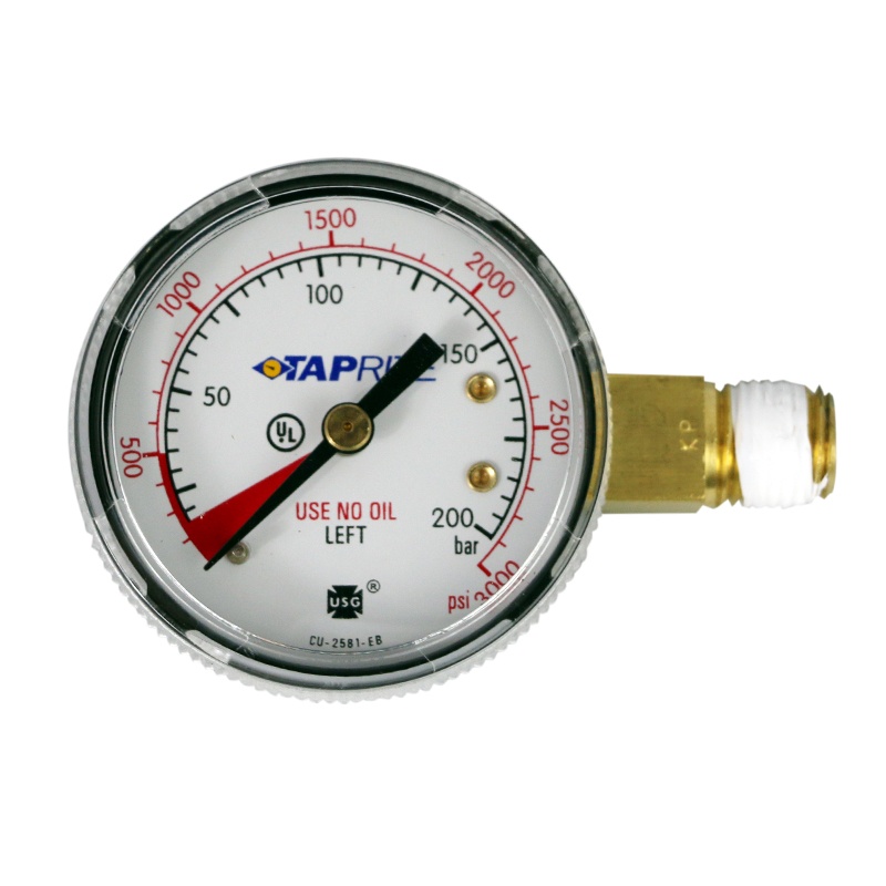 Replacement Gas Regulator Pressure Gauge (0 3,000 PSI)
