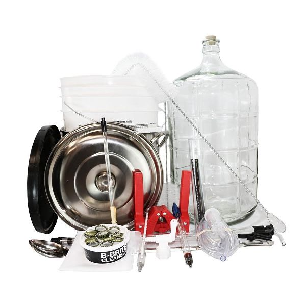 Complete Homebrew Beer Kit (w/ Glass Carboy)