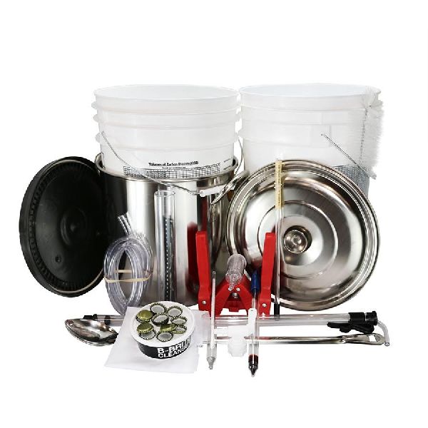 Complete Homebrew Beer Kit (w/ Plastic Fermenter)