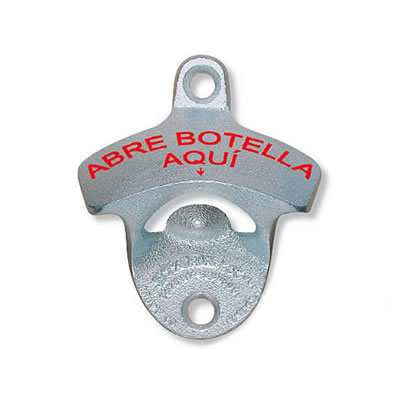 Abre Botella Aqui Wall Mount Bottle Opener