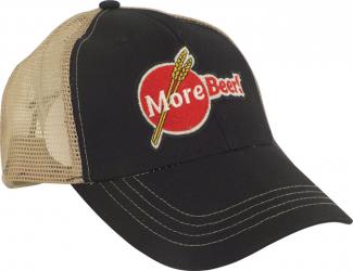 MoreBeer! Trucker Hat - Black and Tan