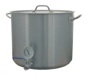 15 Gallon Notched Mash Tun With Notched Lid