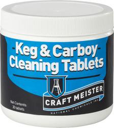 Craft Meister Keg and Carboy Cleaning Tablets - 3 ct