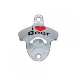 I Love Beer - I Heart Beer Wall Mount Bottle Opener