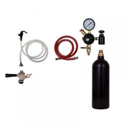Draft Beer Party Keg Kit - 1 Faucet - 20oz CO2 Cylinder 