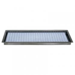 Flush Mount Drip Tray with Removable Grid - with Drain - 14 1/8" 